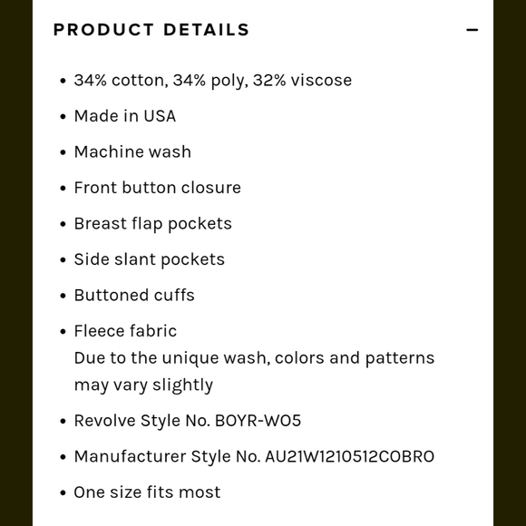 BOYS LIE Revolve Inside Out Jacket shacket inverse hi low shirt top OSFM blue - Picture 3 of 3